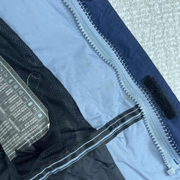 VTG Nike ACG Jacket Men's M Y2K Ski Storm Fit 3 Layer Blue Rain Shell Rare - Picture 15 of 16